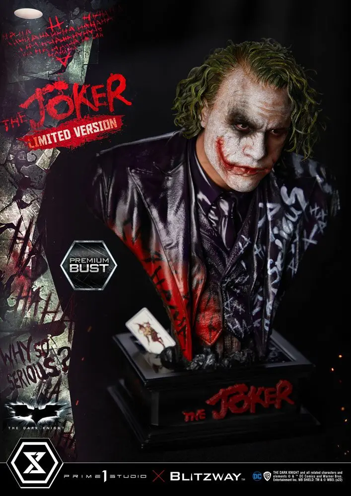 The Dark Knight Premium Büste The Joker Limited Version 26 cm Produktfoto