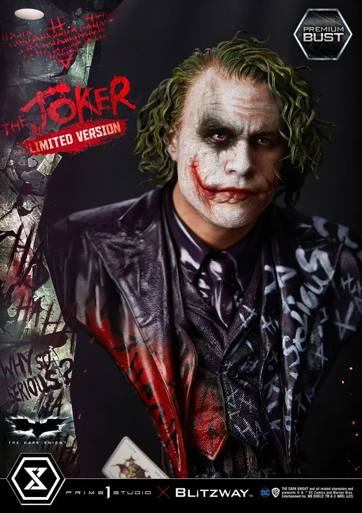 The Dark Knight Premium Büste The Joker Limited Version 26 cm Produktfoto
