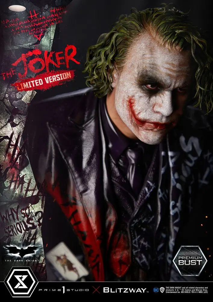 The Dark Knight Premium Büste The Joker Limited Version 26 cm Produktfoto