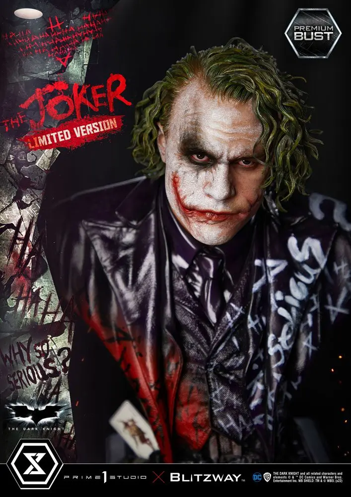 The Dark Knight Premium Büste The Joker Limited Version 26 cm Produktfoto