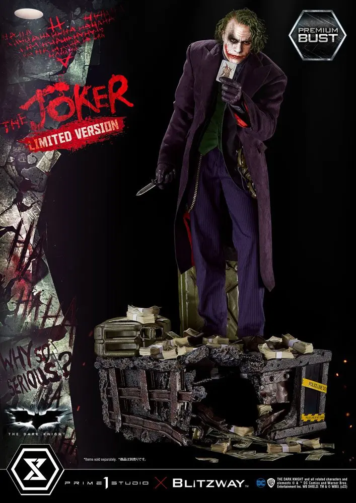The Dark Knight Premium Büste The Joker Limited Version 26 cm Produktfoto