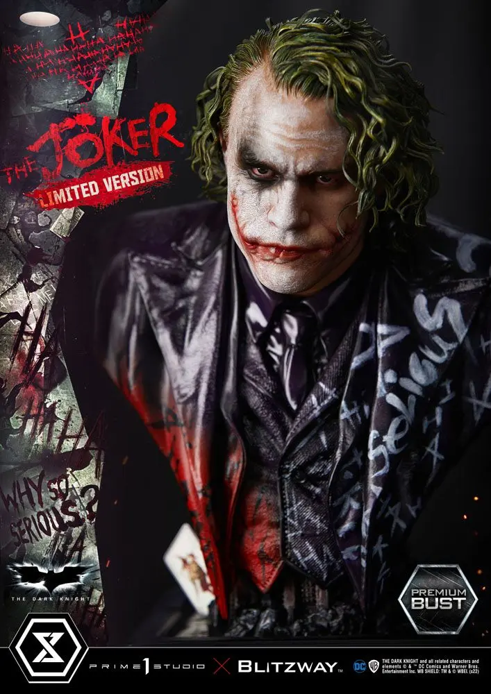 The Dark Knight Premium Büste The Joker Limited Version 26 cm Produktfoto