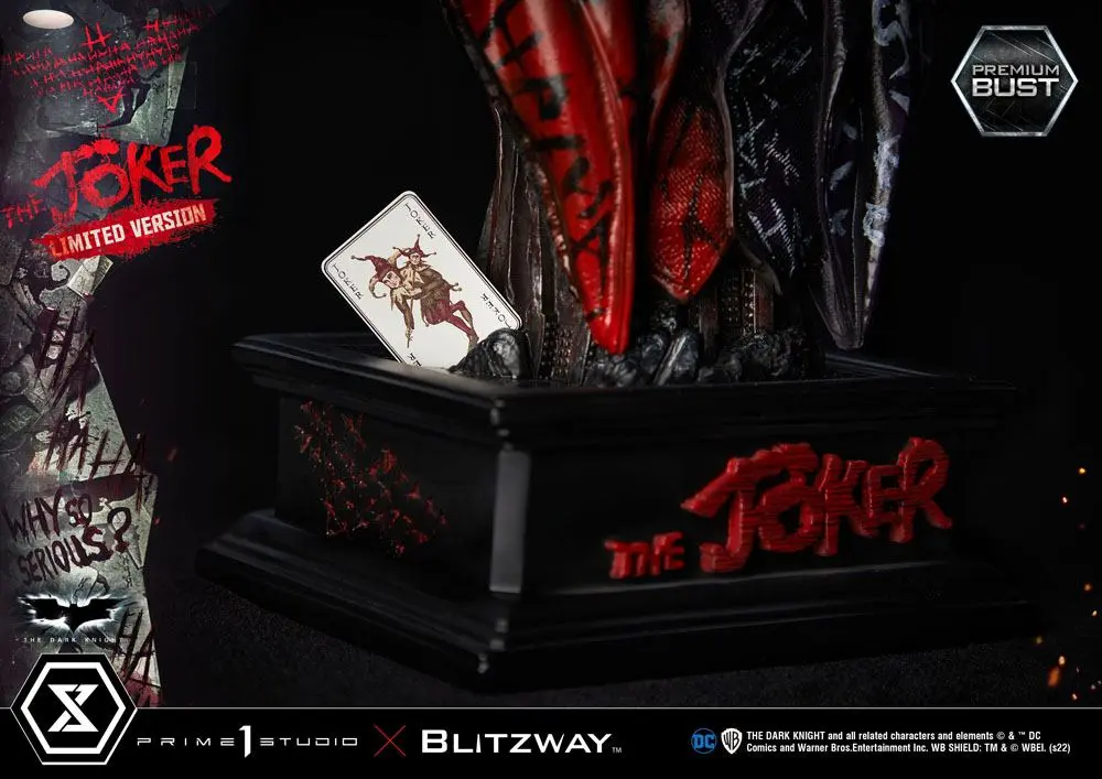 The Dark Knight Premium Büste The Joker Limited Version 26 cm Produktfoto