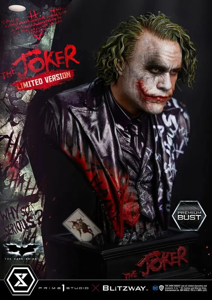 The Dark Knight Premium Büste The Joker Limited Version 26 cm Produktfoto