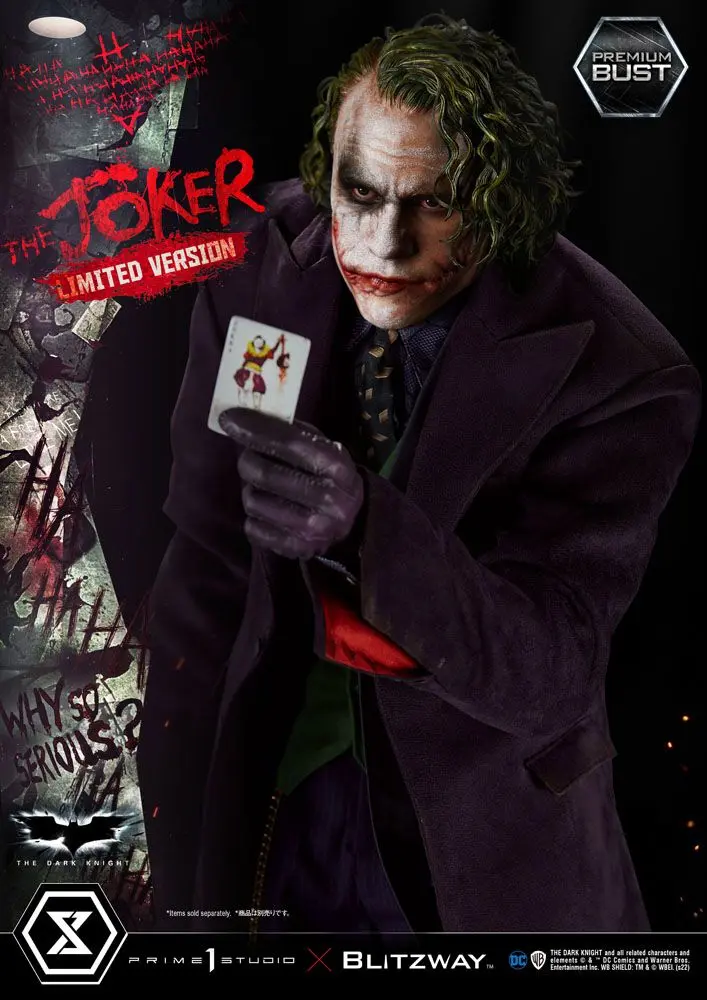 The Dark Knight Premium Büste The Joker Limited Version 26 cm Produktfoto