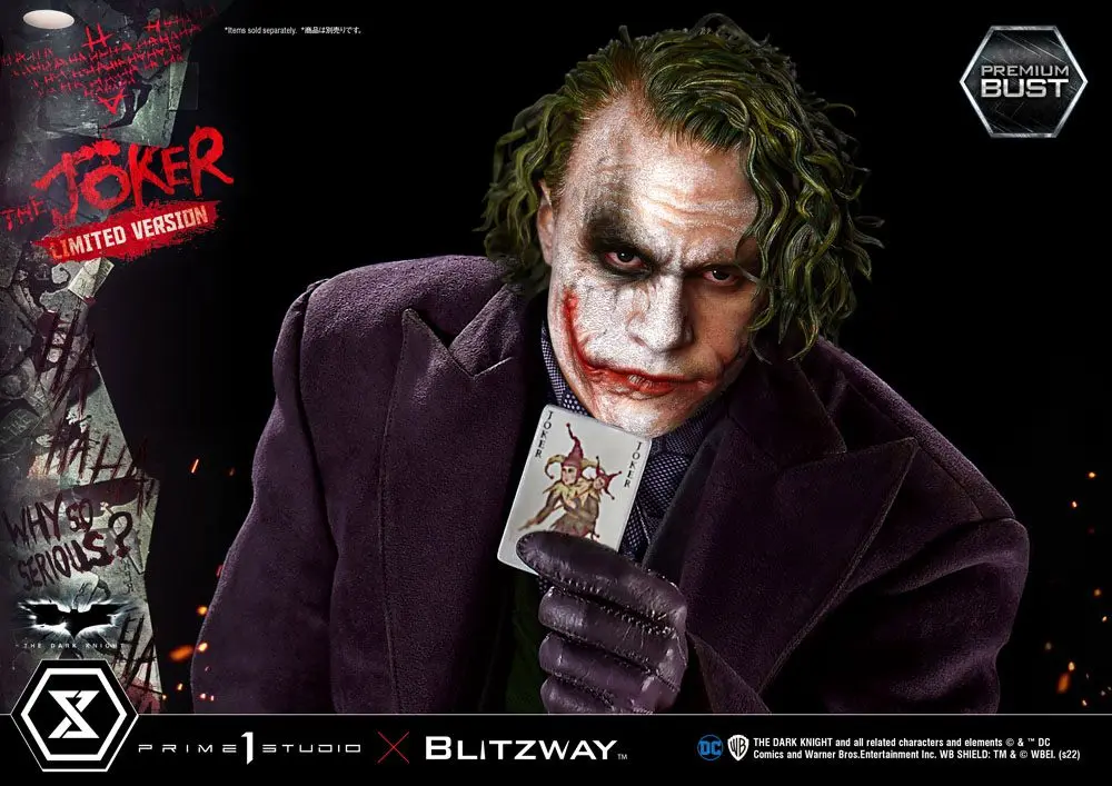 The Dark Knight Premium Büste The Joker Limited Version 26 cm Produktfoto