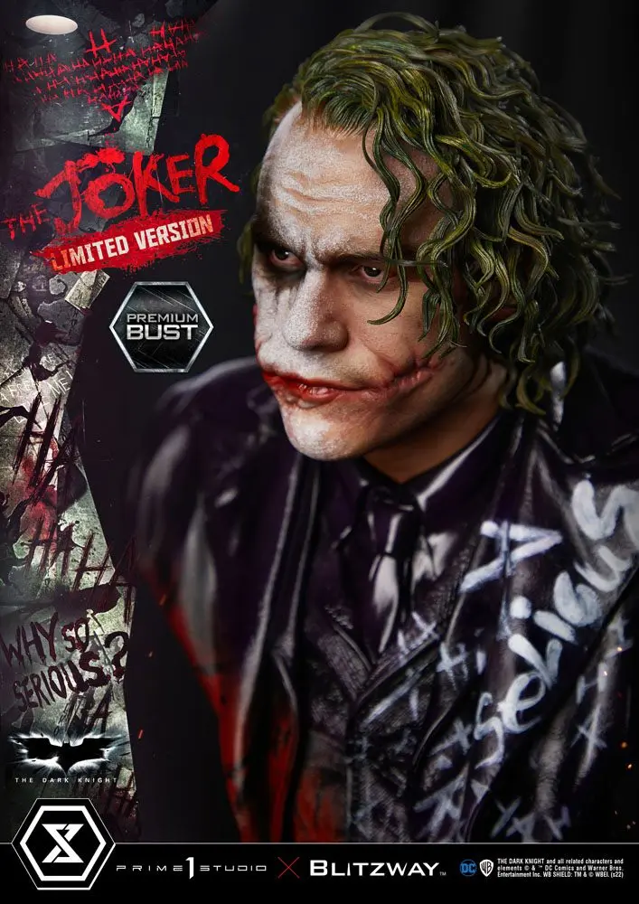 The Dark Knight Premium Büste The Joker Limited Version 26 cm Produktfoto