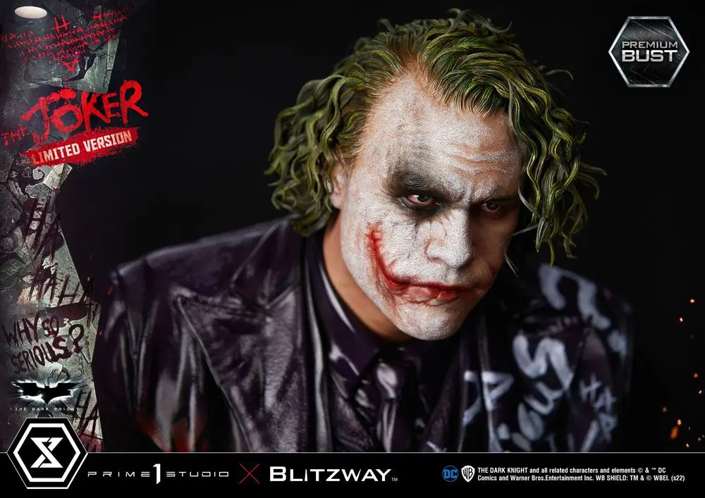 The Dark Knight Premium Büste The Joker Limited Version 26 cm Produktfoto