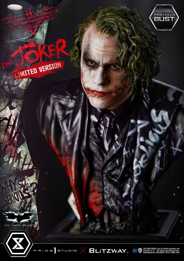 The Dark Knight Premium Büste The Joker Limited Version 26 cm Produktfoto