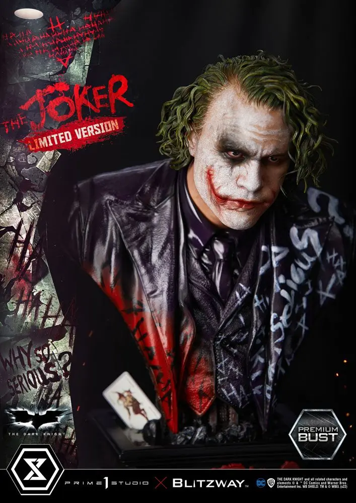 The Dark Knight Premium Büste The Joker Limited Version 26 cm Produktfoto