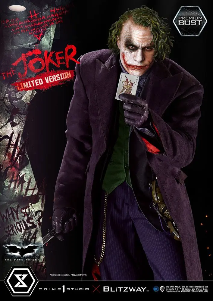 The Dark Knight Premium Büste The Joker Limited Version 26 cm Produktfoto