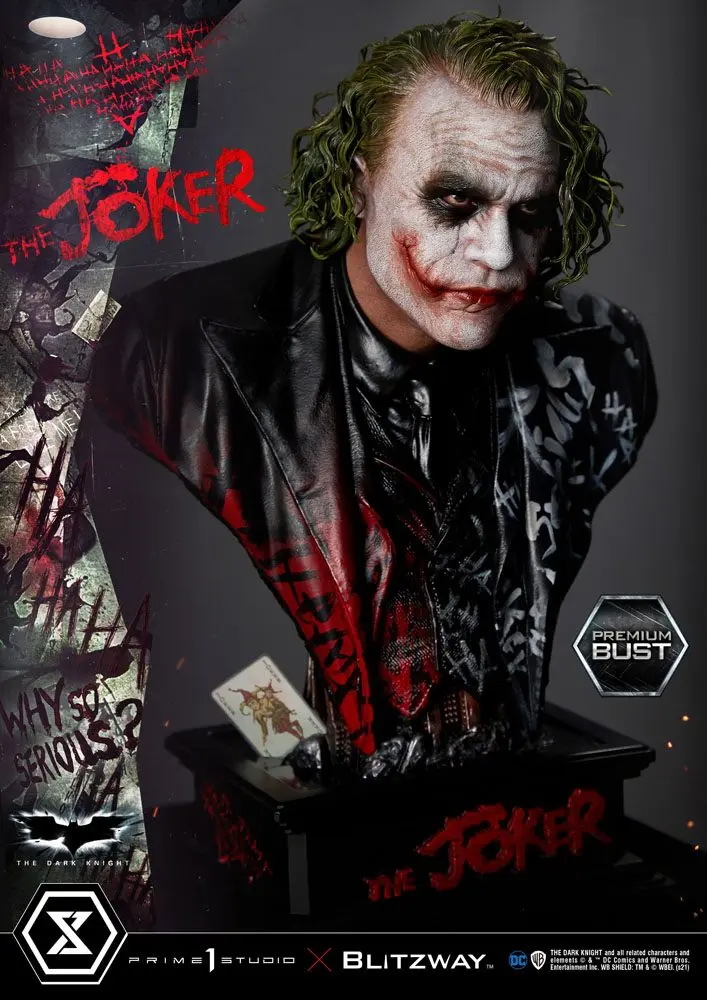The Dark Knight Premium Büste The Joker 26 cm Produktfoto
