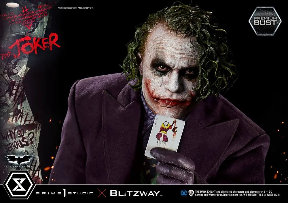 The Dark Knight Premium Büste The Joker 26 cm Produktfoto