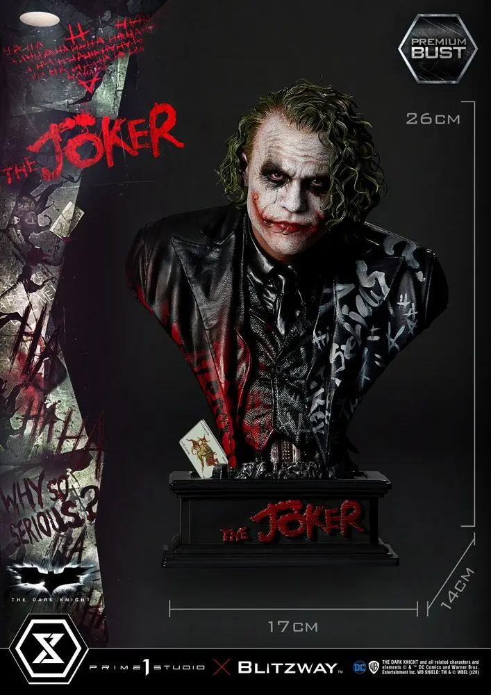 The Dark Knight Premium Büste The Joker 26 cm Produktfoto