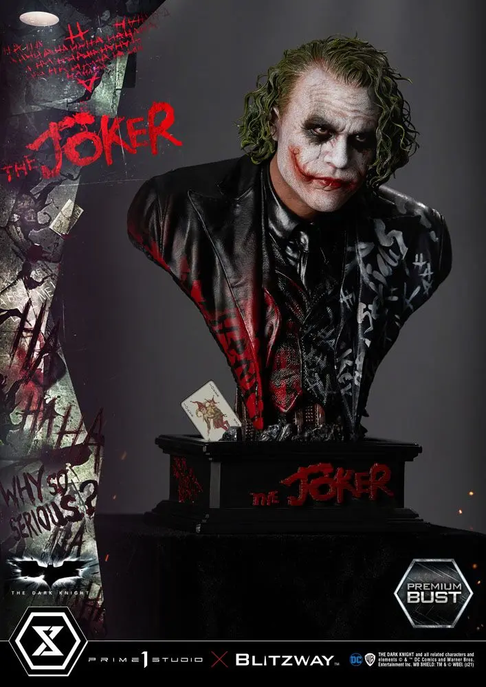 The Dark Knight Premium Büste The Joker 26 cm Produktfoto