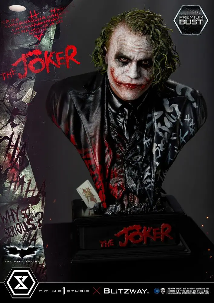 The Dark Knight Premium Büste The Joker 26 cm Produktfoto