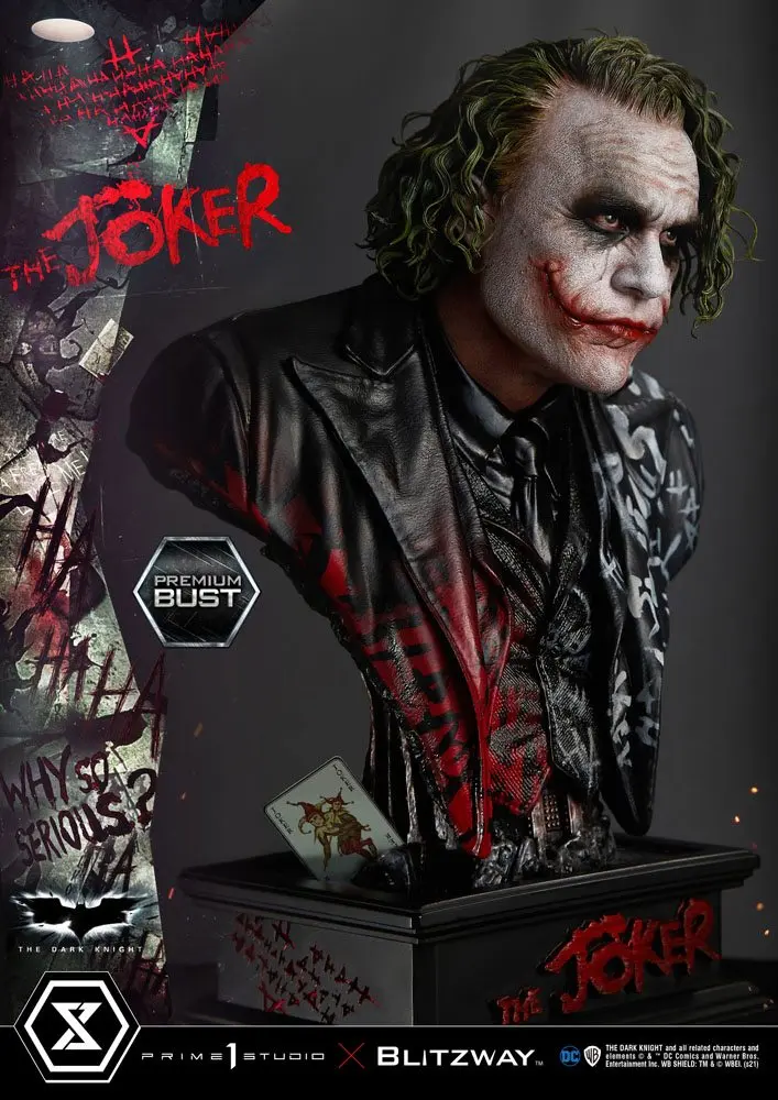 The Dark Knight Premium Büste The Joker 26 cm Produktfoto