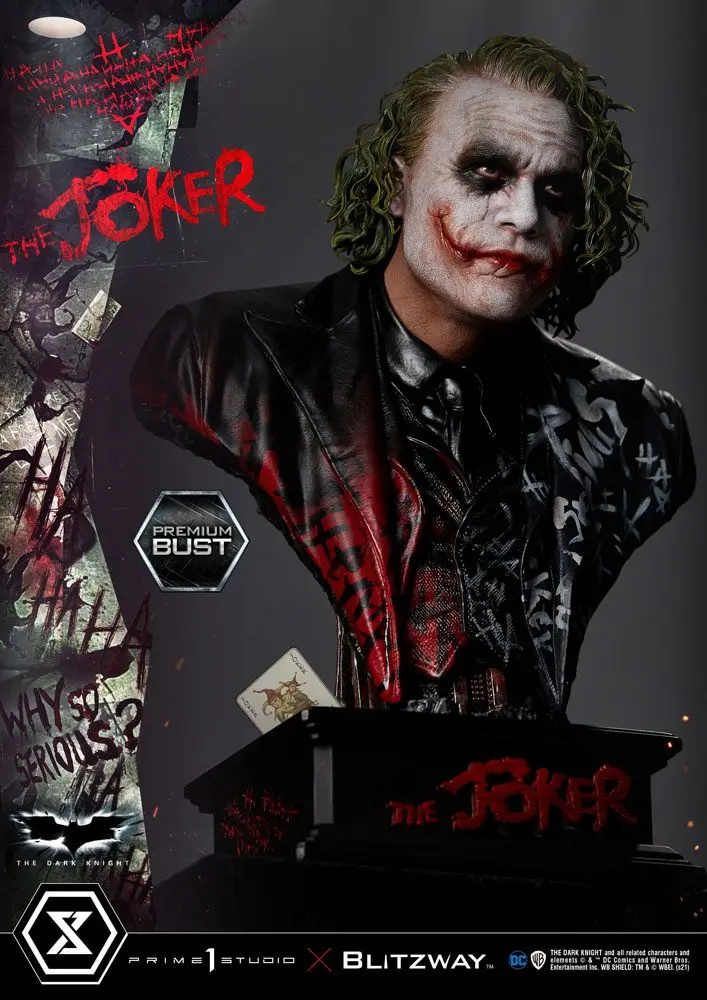 The Dark Knight Premium Büste The Joker 26 cm Produktfoto