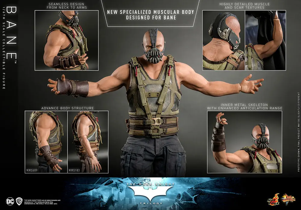 The Dark Knight Trilogy Movie Masterpiece Actionfigur 1/6 Bane 31 cm Produktfoto
