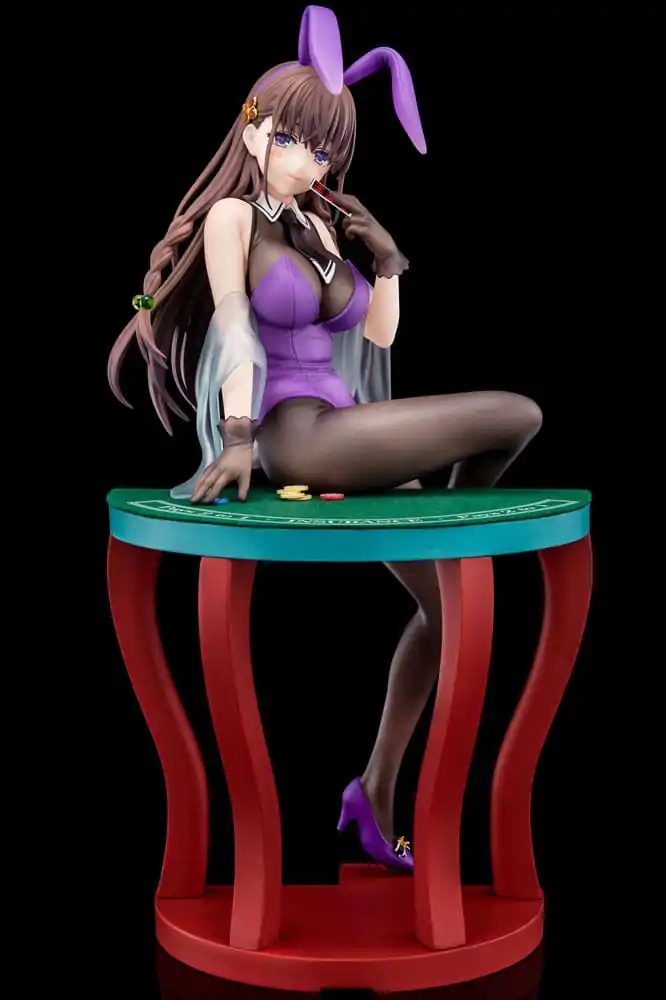 The Demon Sword Master of Excalibur Academy Statue 1/6 Elfine Phillet wearing flower's purple bunny costume with Nip Slip Gimmick System 17 cm Produktfoto