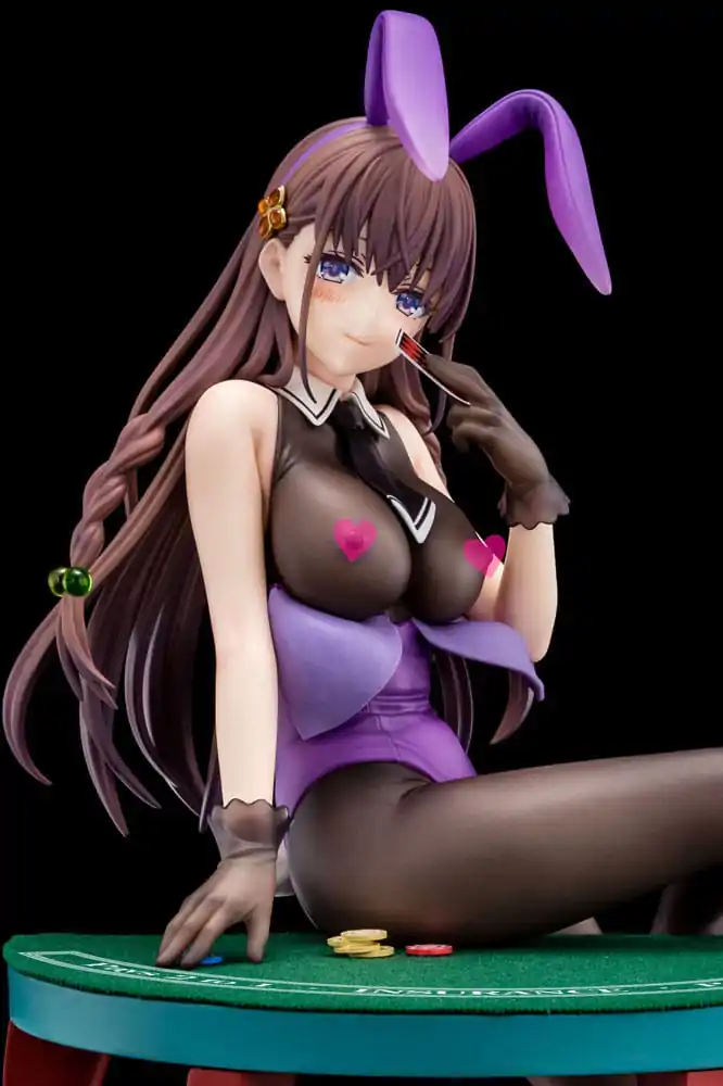 The Demon Sword Master of Excalibur Academy Statue 1/6 Elfine Phillet wearing flower's purple bunny costume with Nip Slip Gimmick System 17 cm Produktfoto
