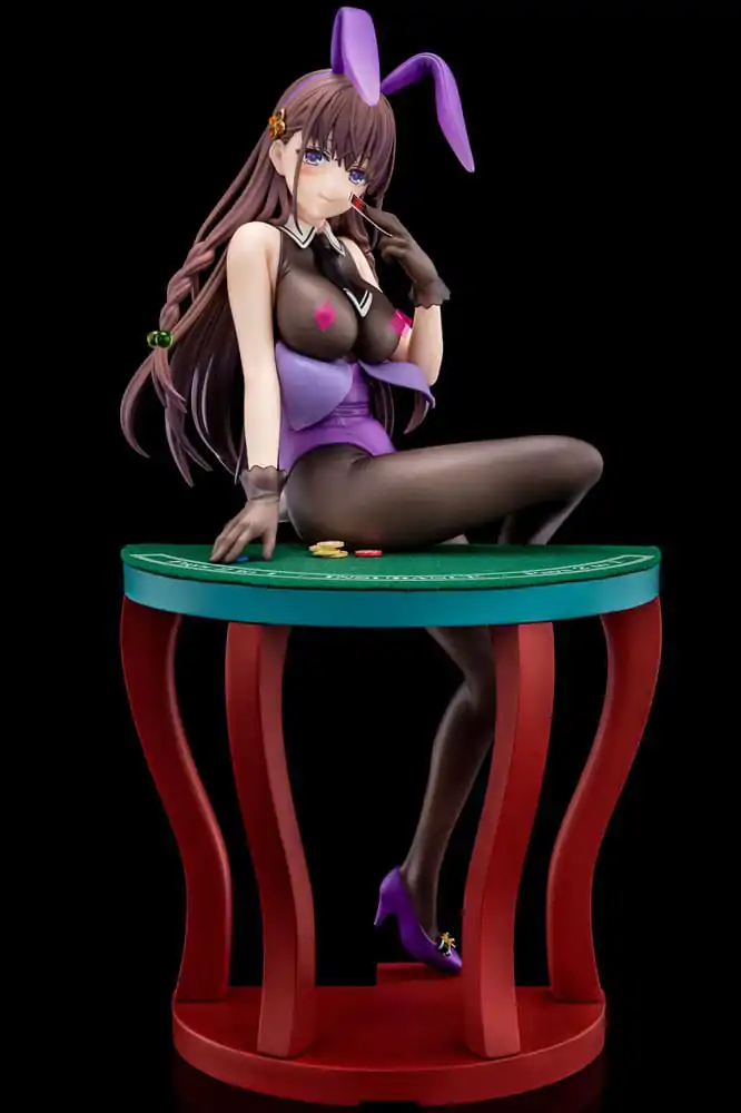 The Demon Sword Master of Excalibur Academy Statue 1/6 Elfine Phillet wearing flower's purple bunny costume with Nip Slip Gimmick System 17 cm Produktfoto