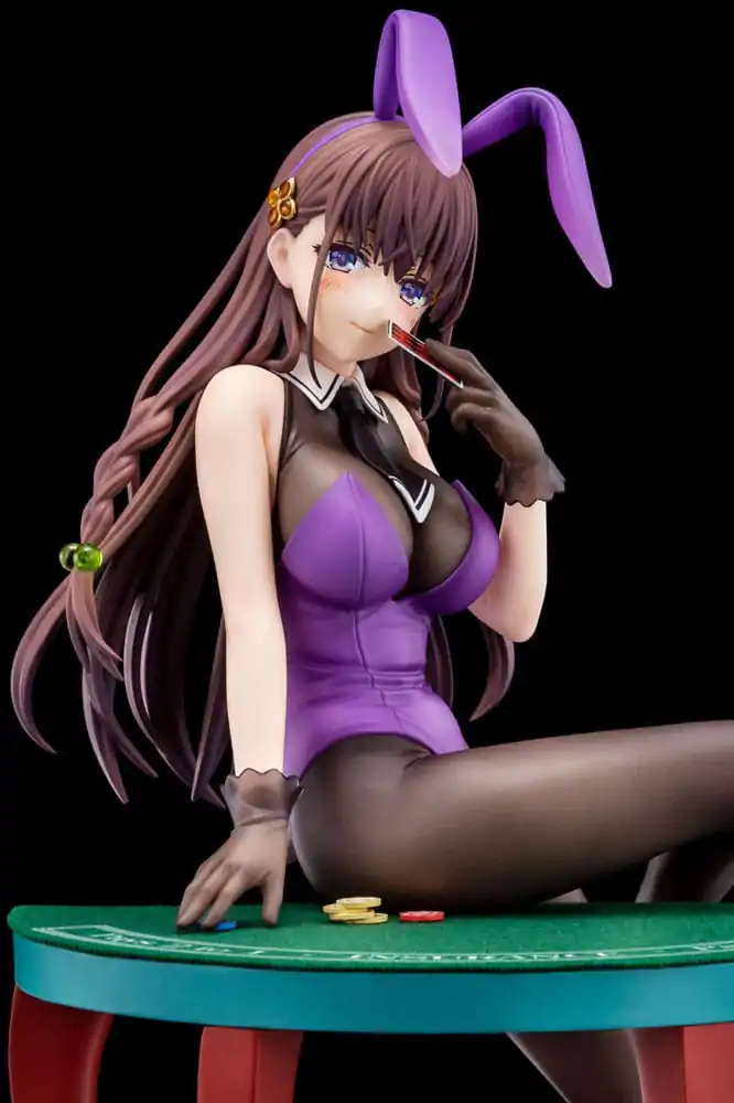 The Demon Sword Master of Excalibur Academy Statue 1/6 Elfine Phillet wearing flower's purple bunny costume with Nip Slip Gimmick System 17 cm Produktfoto