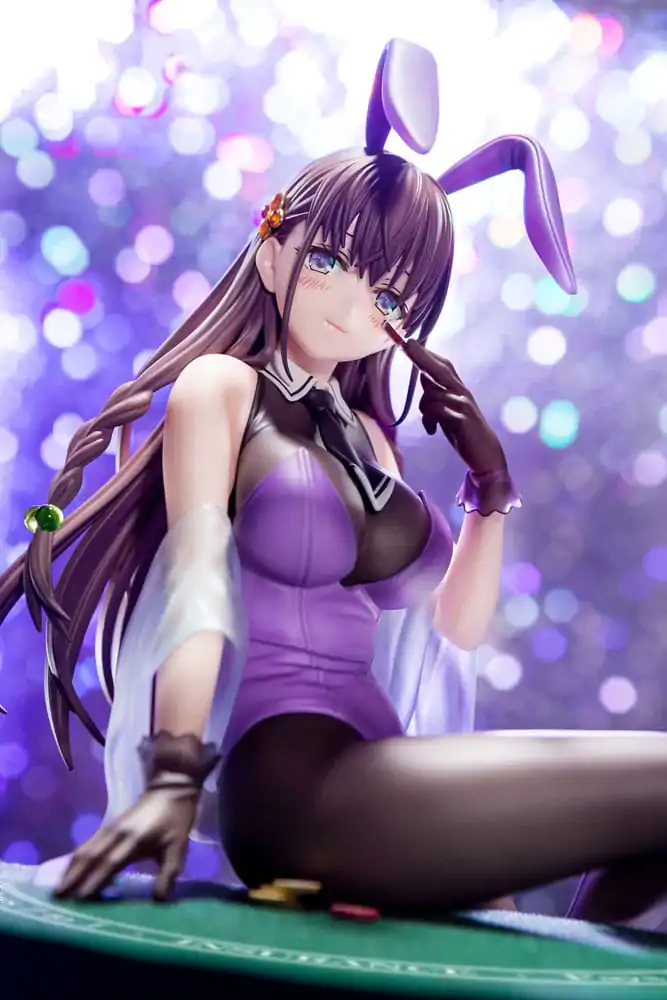 The Demon Sword Master of Excalibur Academy Statue 1/6 Elfine Phillet wearing flower's purple bunny costume with Nip Slip Gimmick System 17 cm Produktfoto