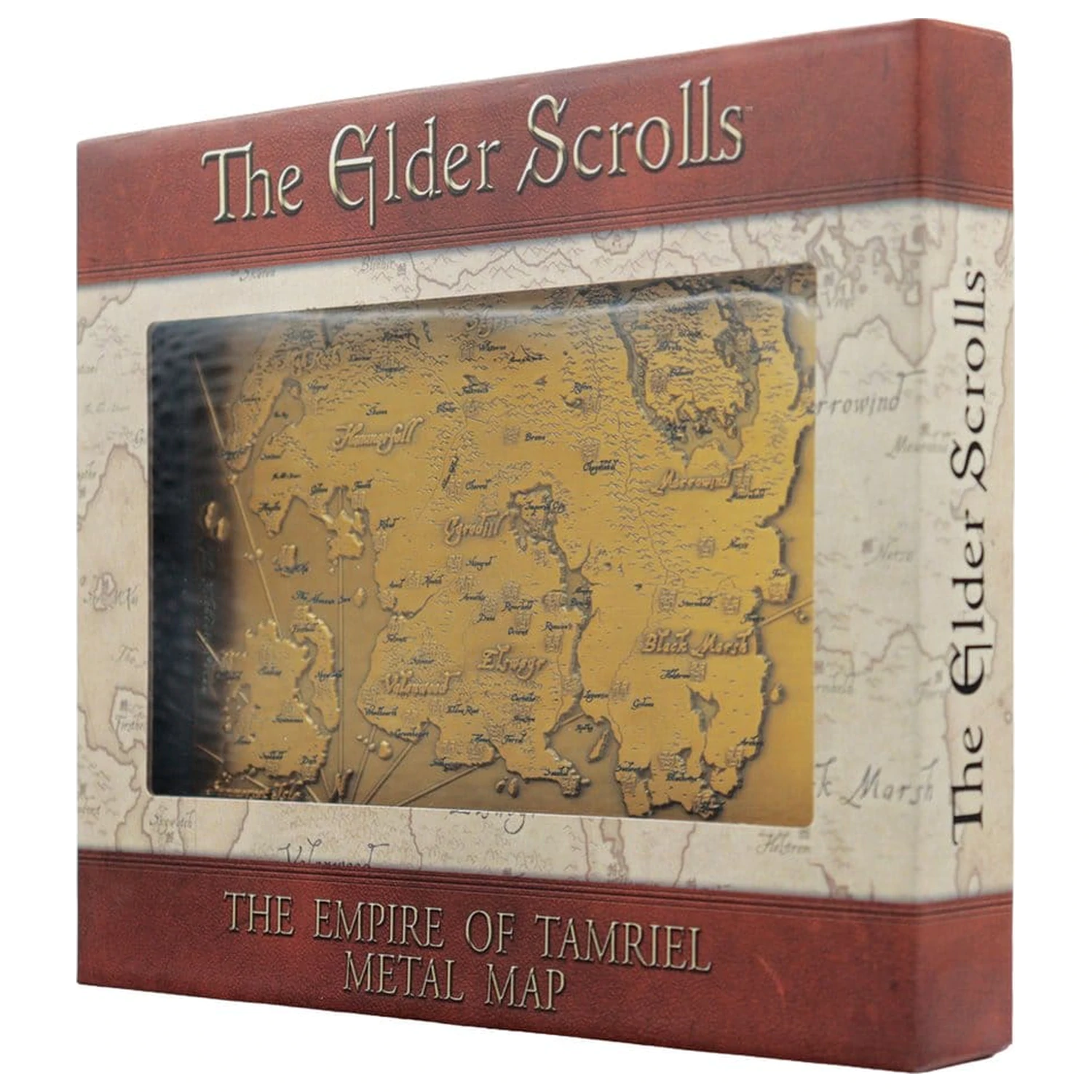 The Elder Scrolls Replik Metallkarte von Tamriel Limitierte Edition 15 x 13 cm Produktfoto
