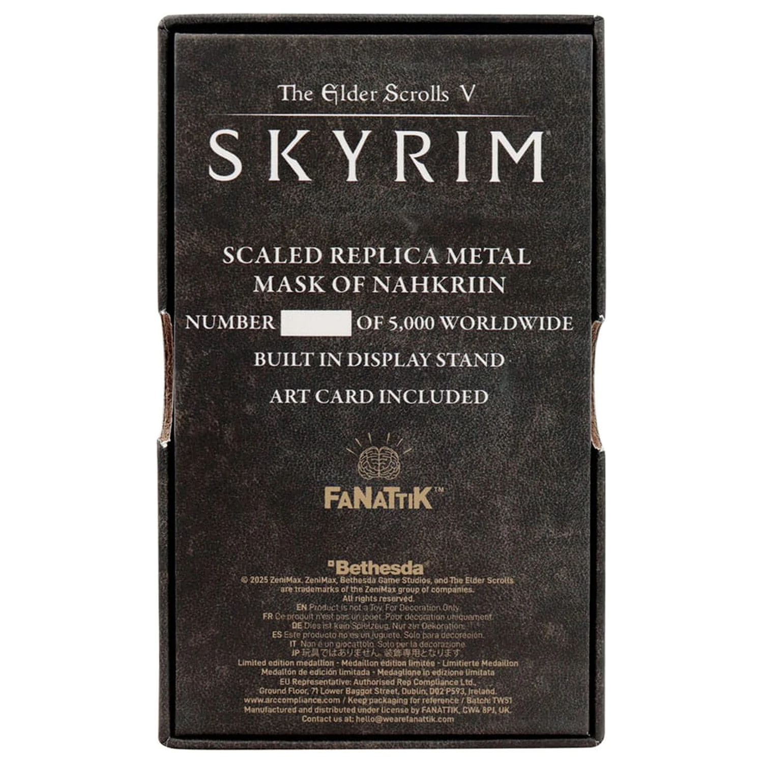 The Elder Scrolls V Replica Skyrim Nahkriin Dragon Priest Mask limitierte Auflage Produktfoto