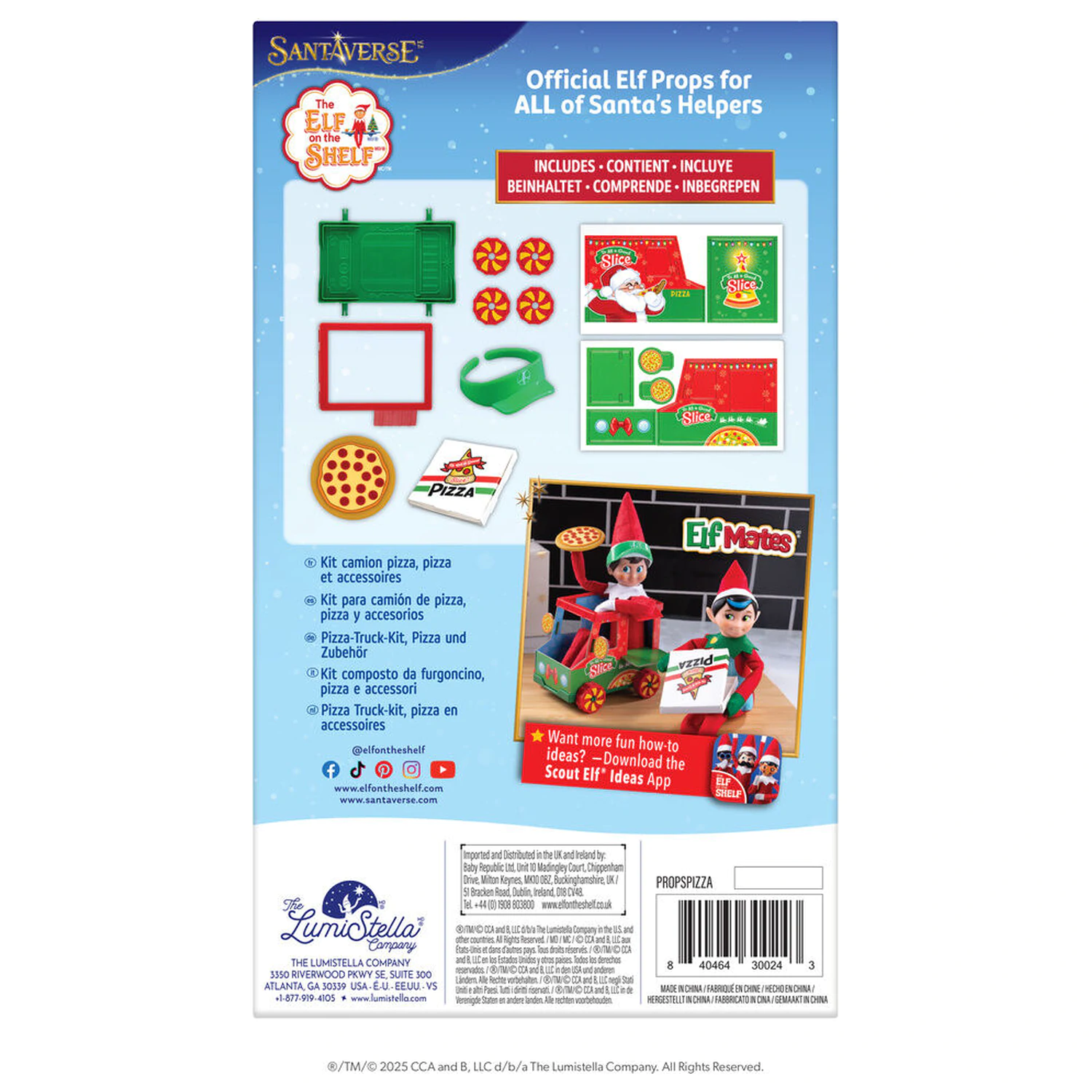 The Elf On the Shelf Pizza Lieferzubehör Produktfoto