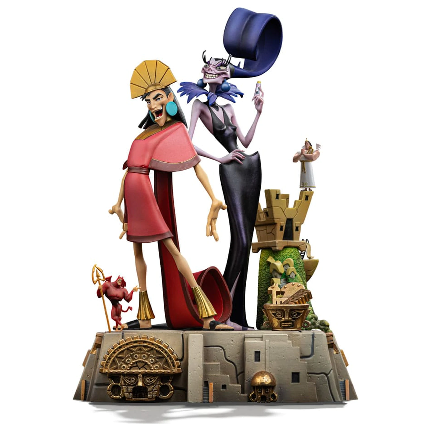 The Emperor's New Groove Deluxe Art Scale Statue 1/10 Kuzko & Yzma 28 cm Produktfoto