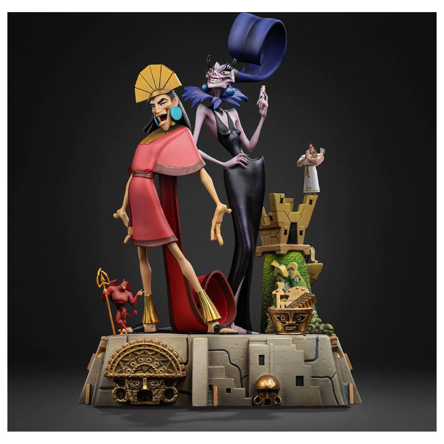 The Emperor's New Groove Deluxe Art Scale Statue 1/10 Kuzko & Yzma 28 cm Produktfoto