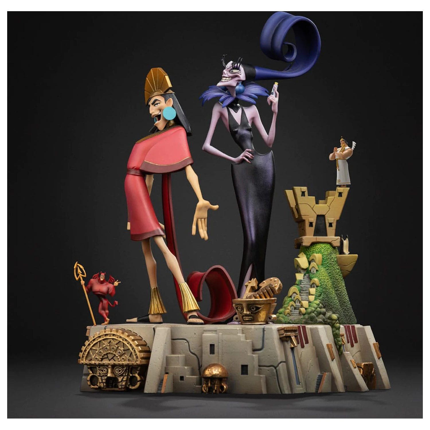 The Emperor's New Groove Deluxe Art Scale Statue 1/10 Kuzko & Yzma 28 cm Produktfoto