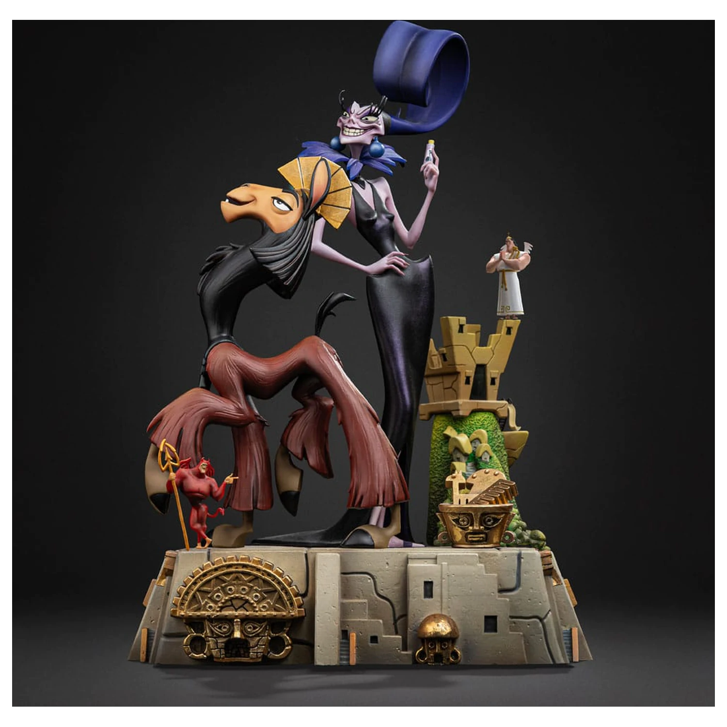 The Emperor's New Groove Deluxe Art Scale Statue 1/10 Kuzko & Yzma 28 cm Produktfoto