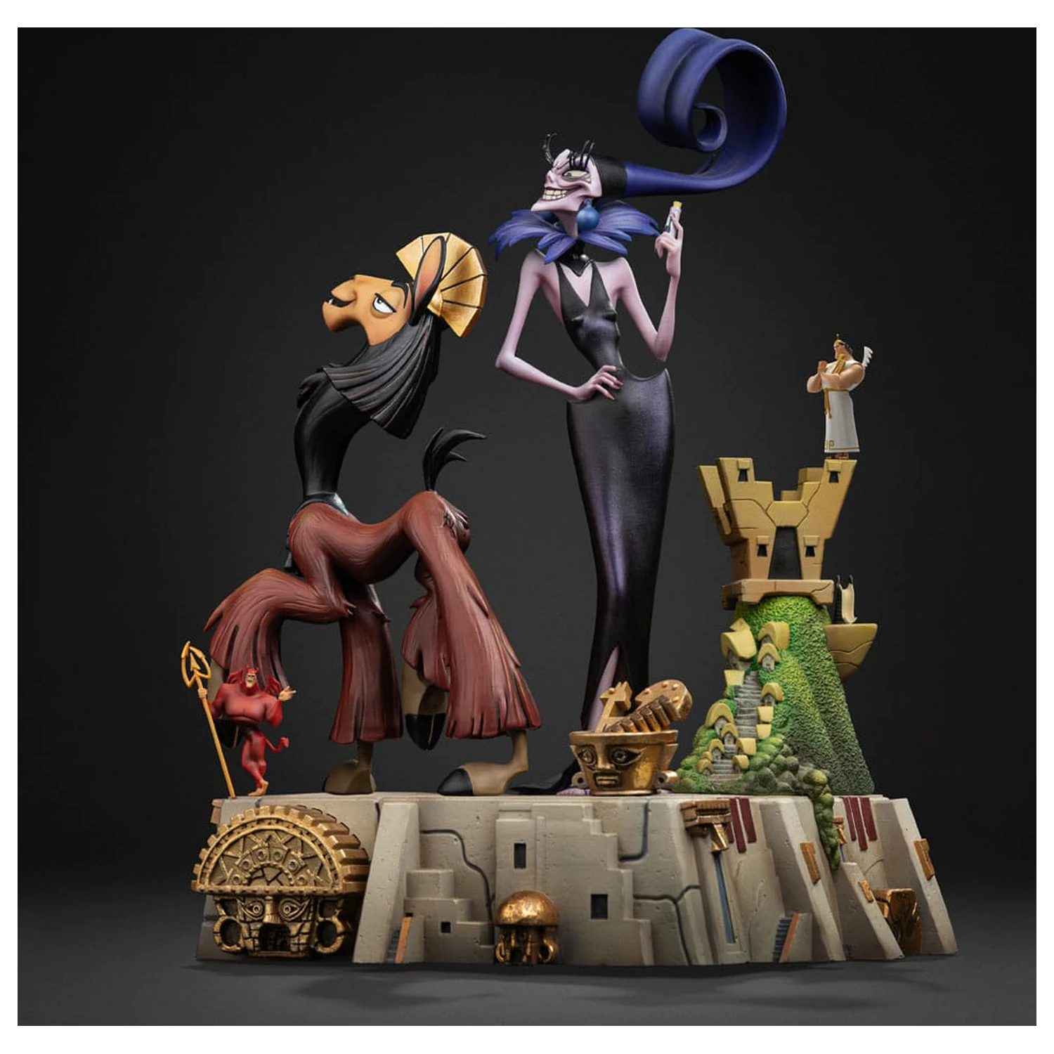 The Emperor's New Groove Deluxe Art Scale Statue 1/10 Kuzko & Yzma 28 cm Produktfoto