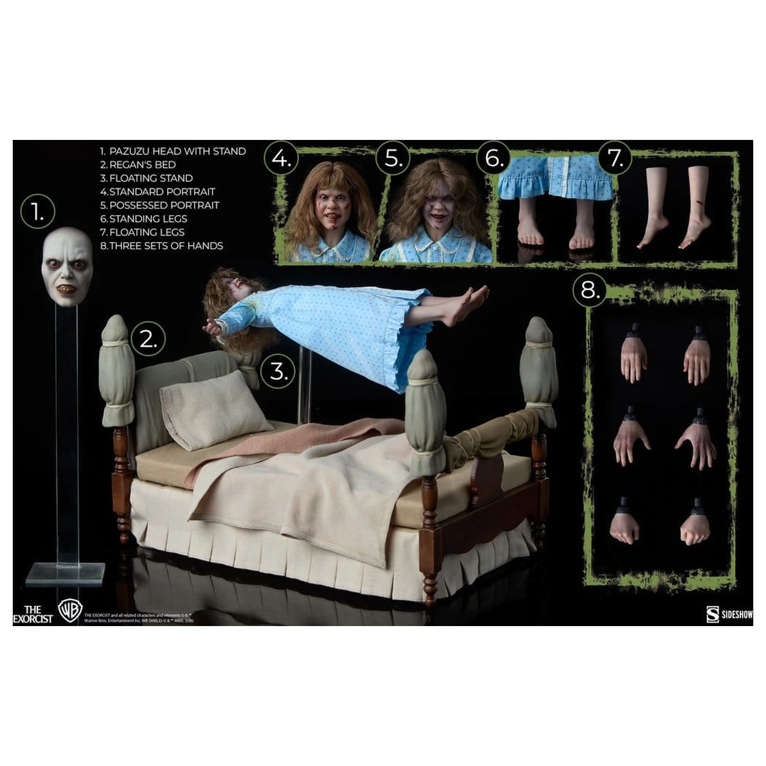 The Exorcist Actionfigur 1/6 Regan MacNeil (Deluxe Edition) 23 Zenti-Meter Produktfoto
