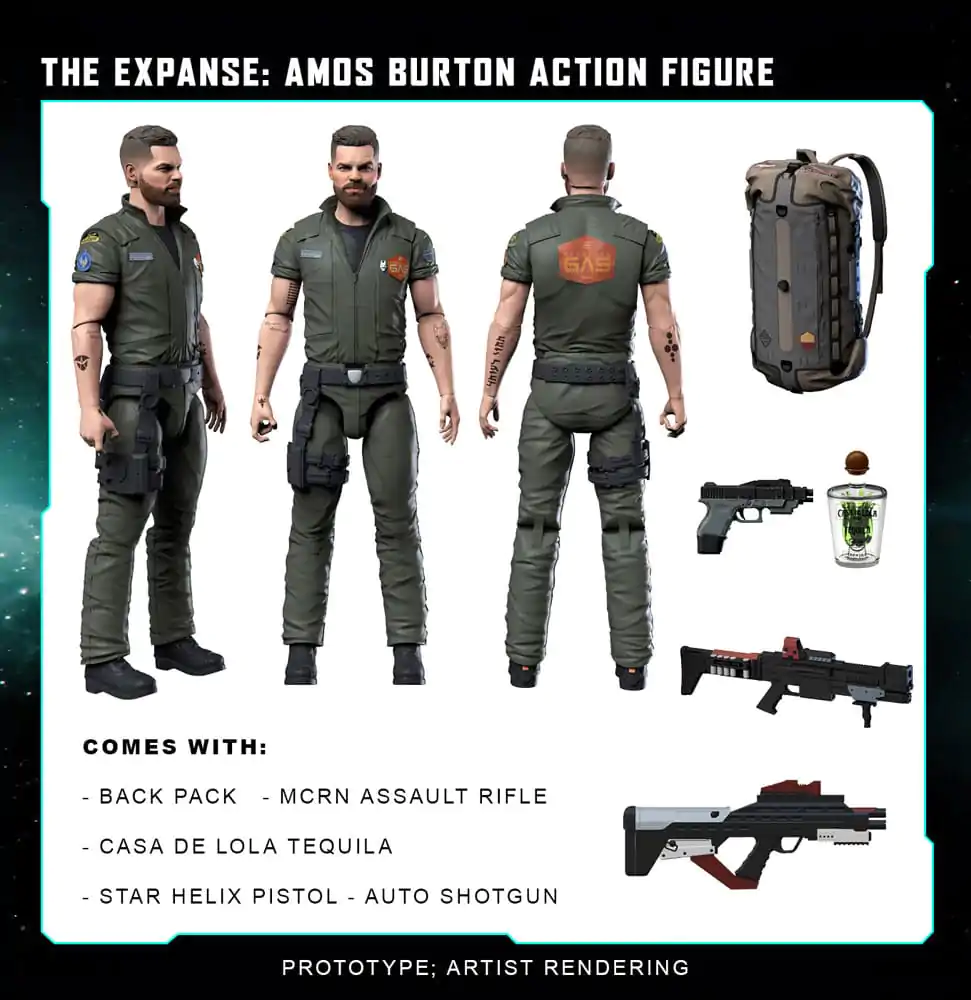 The Expanse Actionfigur Amos Burton 20 cm termékfotó