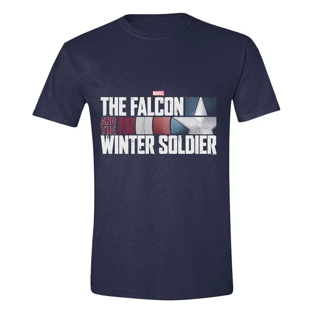 The Falcon and the Winter Soldier Action HR Logo Navy T-Shirt Produktfoto