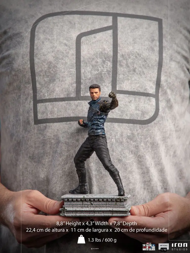 The Falcon and The Winter Soldier BDS Art Scale Statue 1/10 Bucky Barnes 22 cm Produktfoto