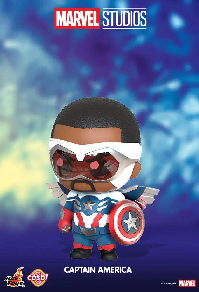 The Falcon and the Winter Soldier Cosbi Minifigur Captain America 8 cm Produktfoto