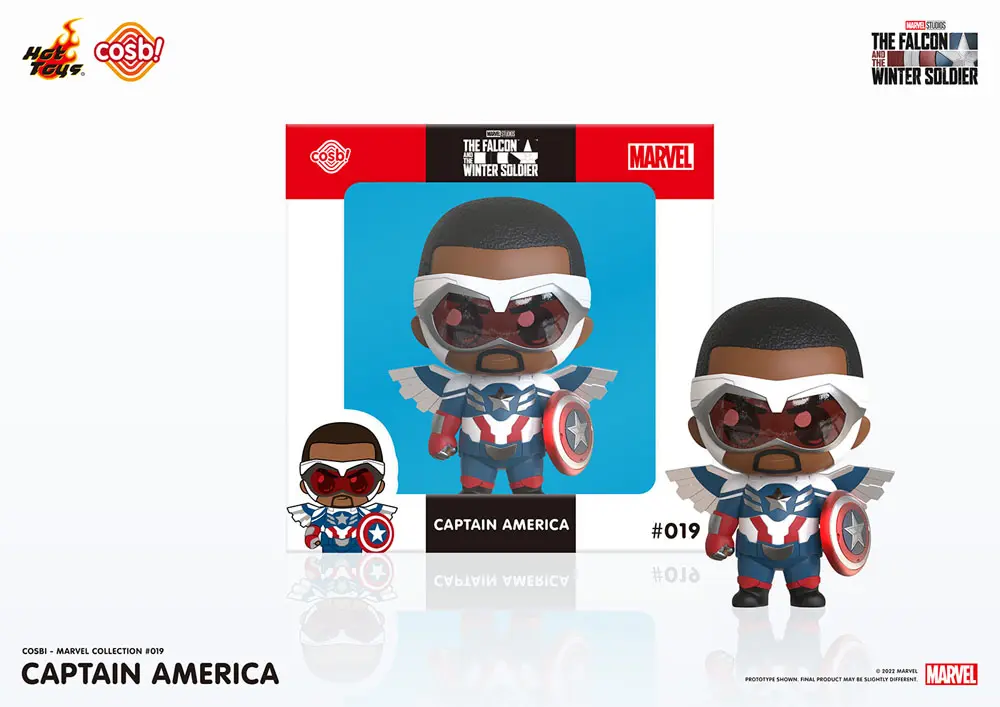 The Falcon and the Winter Soldier Cosbi Minifigur Captain America 8 cm Produktfoto