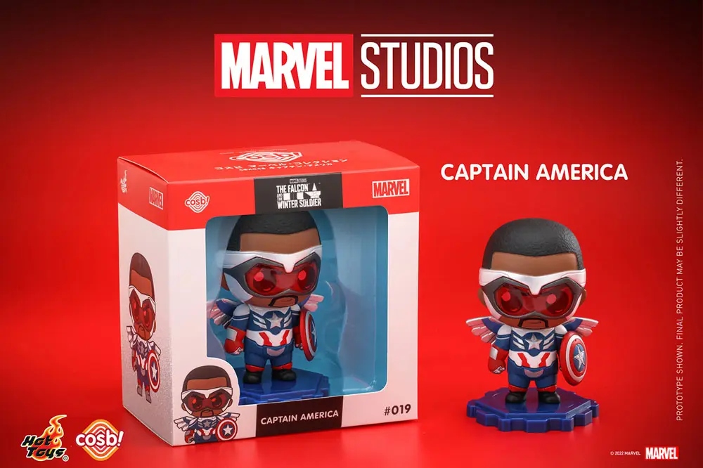 The Falcon and the Winter Soldier Cosbi Minifigur Captain America 8 cm Produktfoto
