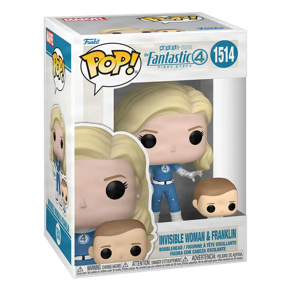The Fantastic Four: First Steps Funko POP! & Buddy Marvel Vinylfigur Invisible Woman & Franklin 9 cm Produktfoto