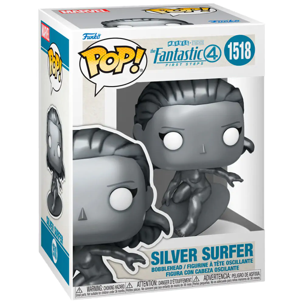 The Fantastic Four: First Steps Funko POP! Marvel Vinyl Figur Silver Surfer 9 cm Produktfoto