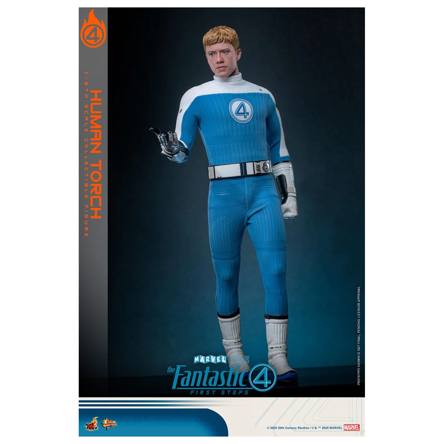 The Fantastic Four: First Steps Movie Masterpiece Action Figur 1/6 Human Torch 30 cm Produktfoto
