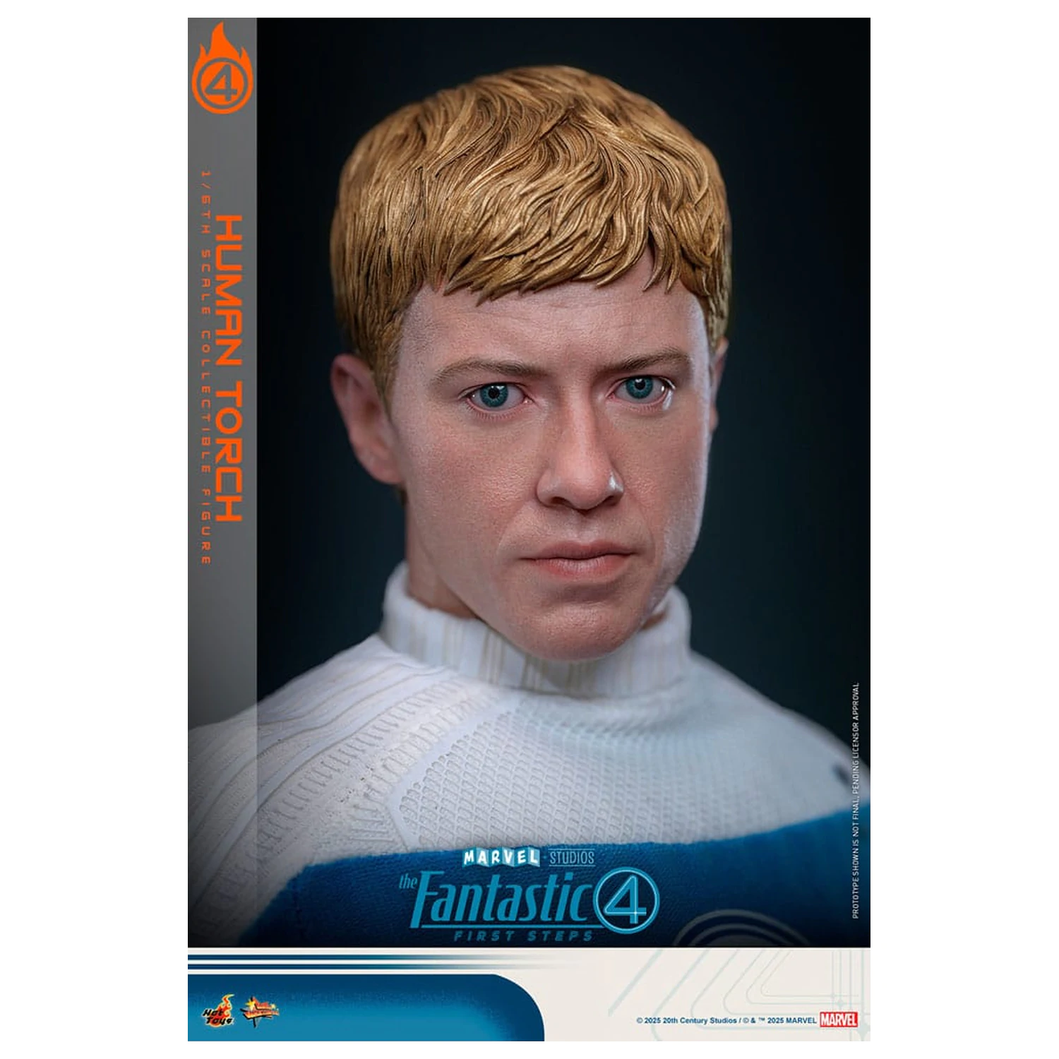 The Fantastic Four: First Steps Movie Masterpiece Action Figur 1/6 Human Torch 30 cm Produktfoto