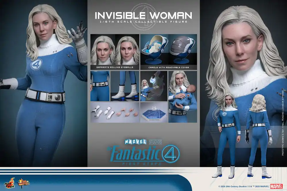 The Fantastic Four: First Steps Movie Masterpiece Action Figur 1/6 Invisible Woman 28 cm Produktfoto