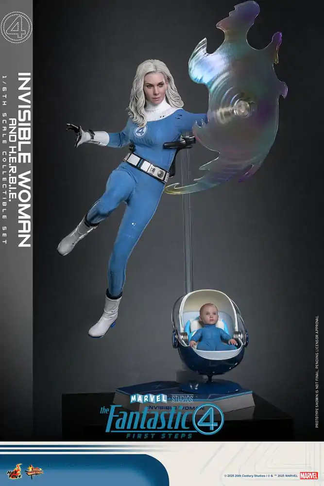 The Fantastic Four: First Steps Movie Masterpiece Action-Figuren 2er-Pack 1/6 Invisible Woman & H.E.R.B.I.E. 28 cm Produktfoto