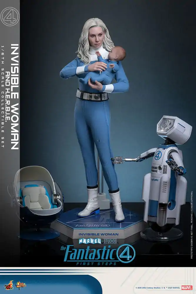 The Fantastic Four: First Steps Movie Masterpiece Action-Figuren 2er-Pack 1/6 Invisible Woman & H.E.R.B.I.E. 28 cm Produktfoto